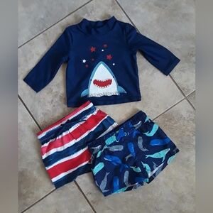 Baby Boy 3 Piece Bundle Set. Size : 6 M